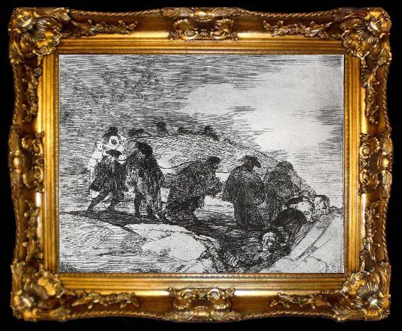 framed  Francisco Goya No saben el camino, ta009-2